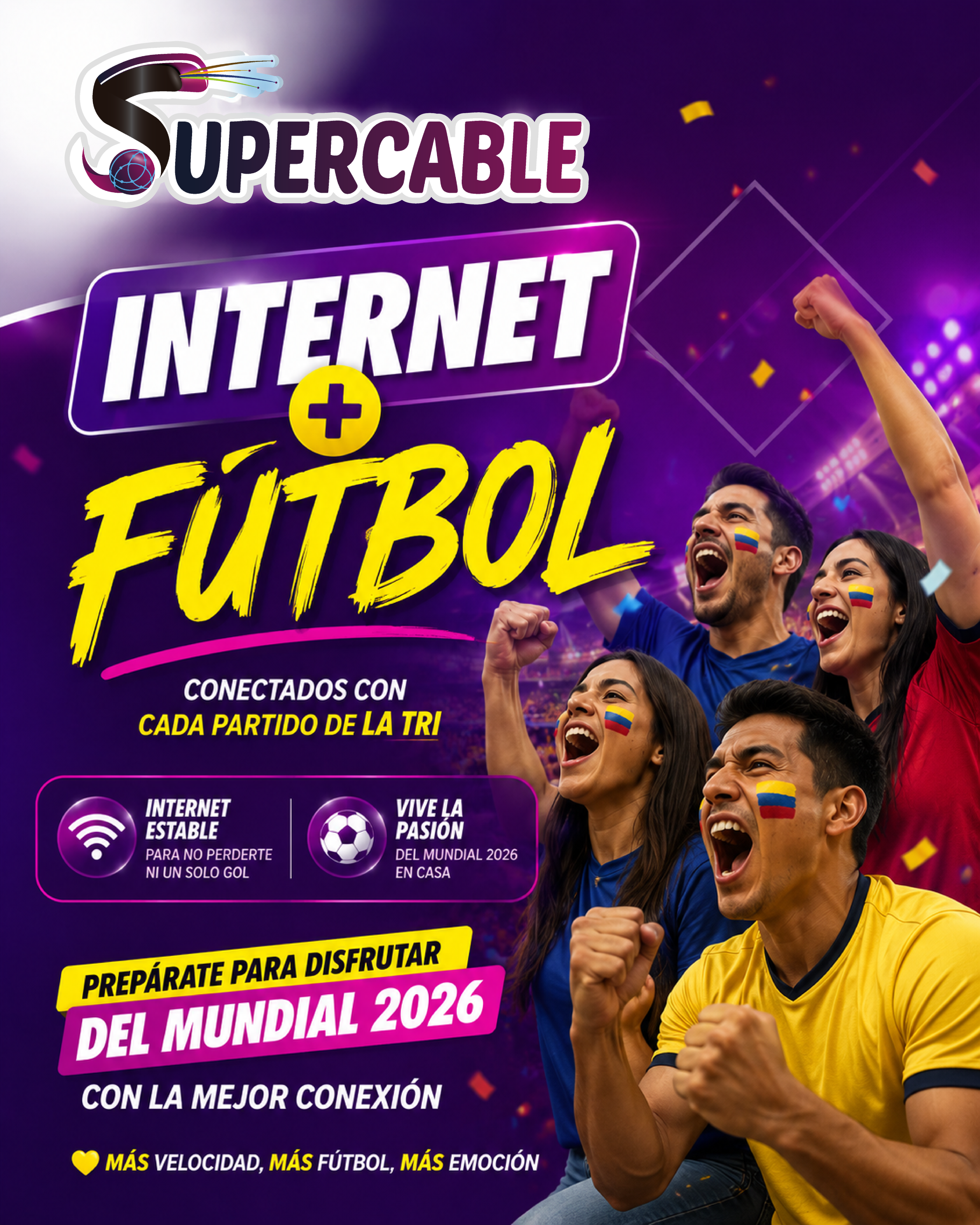 Promo Mundial 2026 - Internet + Fútbol Supercable